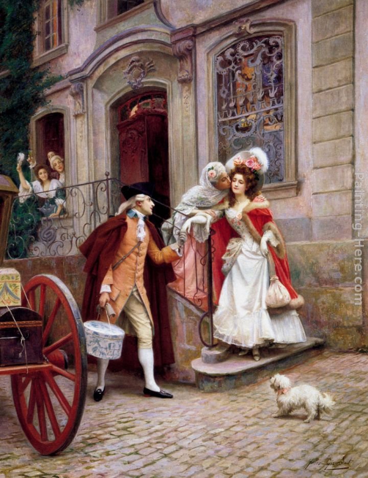 Jules Girardet Depart En Voyage De Noces